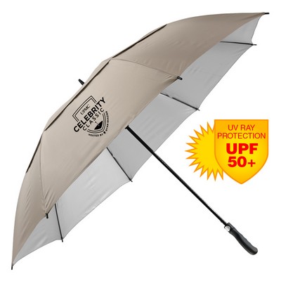 The Vented Hybrid UV Auto-Open Golf Umbrella w/UPF-50