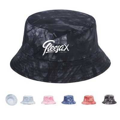 Vintage Tie-Dye Reversible Bucket Hat