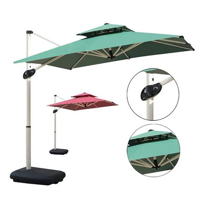 100" Premium Double-Top Patio Umbrella