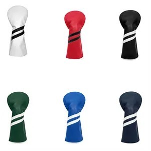 Golf Club Wood and Hybrid Head Cover PU Leather Headcover