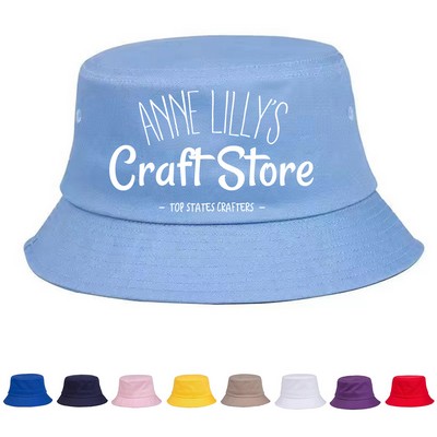 Cotton Packable Sun Protection Bucket Hat