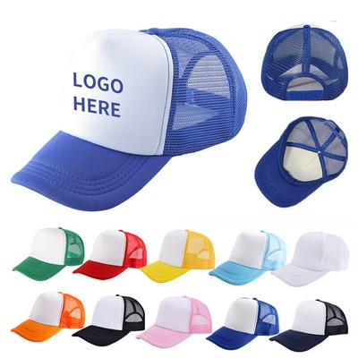 Vibrant 5-Panel Foam Mesh Cap