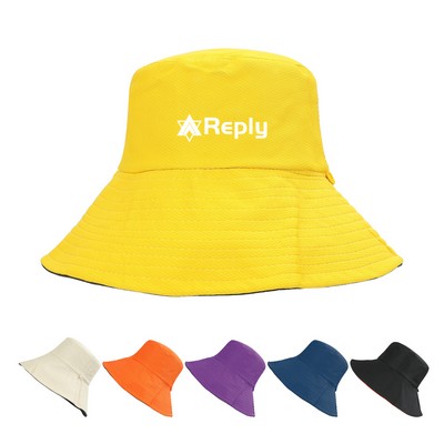 Double-Sided Big-Brimmed Bucket Hat
