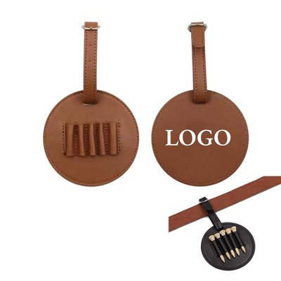 PU Leather Golf Tee Storage Holster