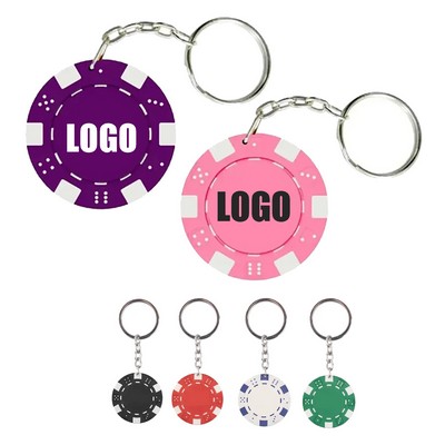 Poker Chip Keychain