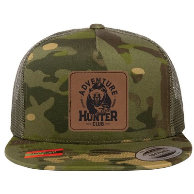 Yupoong 6006MULTI YP Classics – Five-panel Multicam Classic with Leatherette Patches or Embroidery