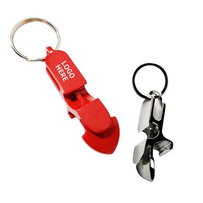 4" Zinc Alloy Multi-Tool Keychain