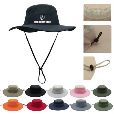 Sun Protection Wide Brim Fishing Bucket Hat