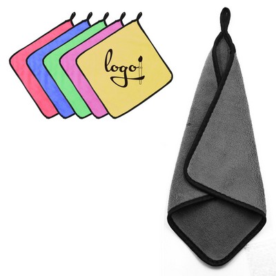 Two-Tone Coral Fleece Car Wash Towel