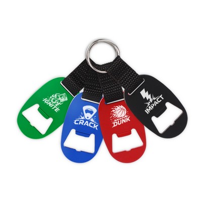 Nice and Useful Oval Keychain Bottle Opener
