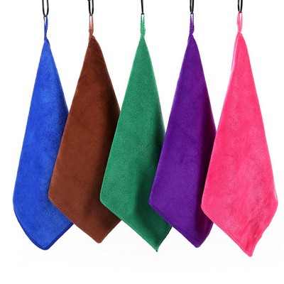 12" x 12" Hanging Loop Microfiber Towel