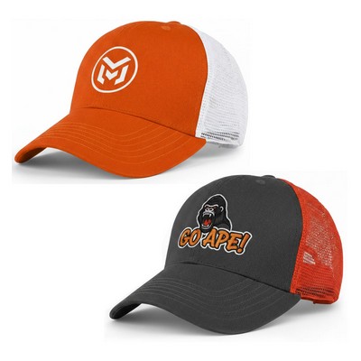 6 Panel Structured Trucker Cap